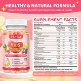 Hovika Kids Magnesium Gummies 240g back view with ingredients list
