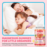 Hovika Kids Magnesium Gummies 240g side view with nutritional information