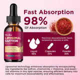 Hovika Liposomal Saffron Liquid Supplement ingredients list