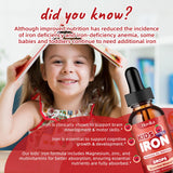 Hovika Liquid Iron Supplement for Kids bottle side view
