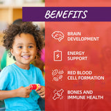 Hovika Liquid Iron Supplement for Kids nutritional information