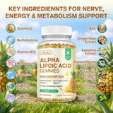 Hovika Nerve Support Gummies showing two gummies on a table