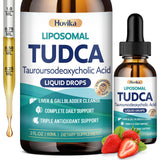 Hovika TUDCA Liquid Drops 1200mg front view with packaging