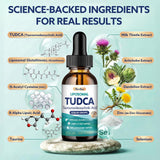 Hovika TUDCA Liquid Drops 1200mg with natural strawberry flavour