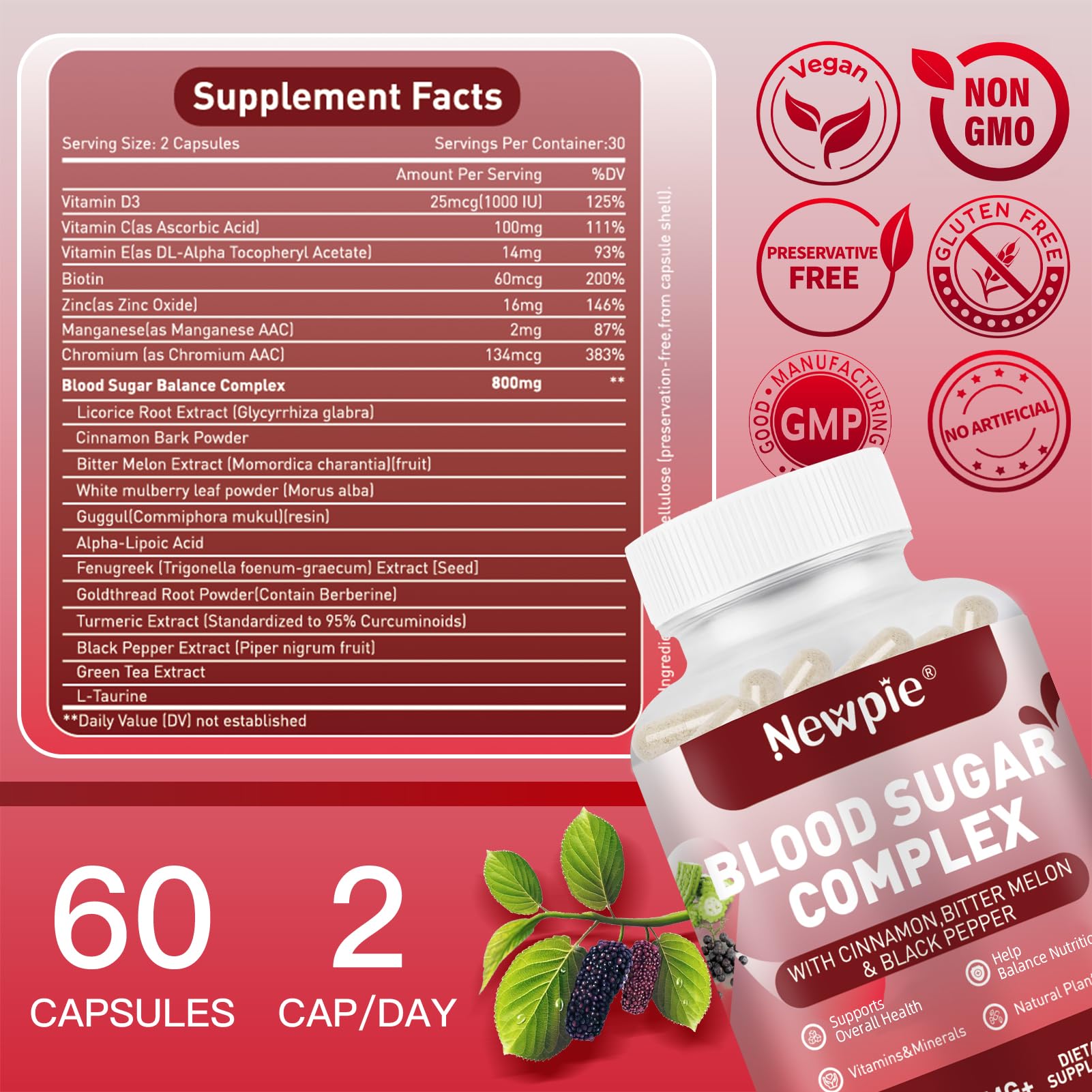 HOWEEJET Blended Vitamin & Mineral Supplement capsules on a table