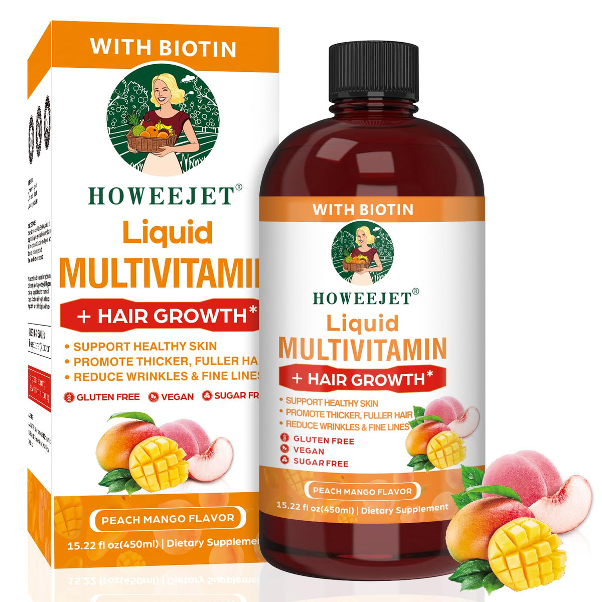 HOWEEJET Liquid Multivitamin bottle front view