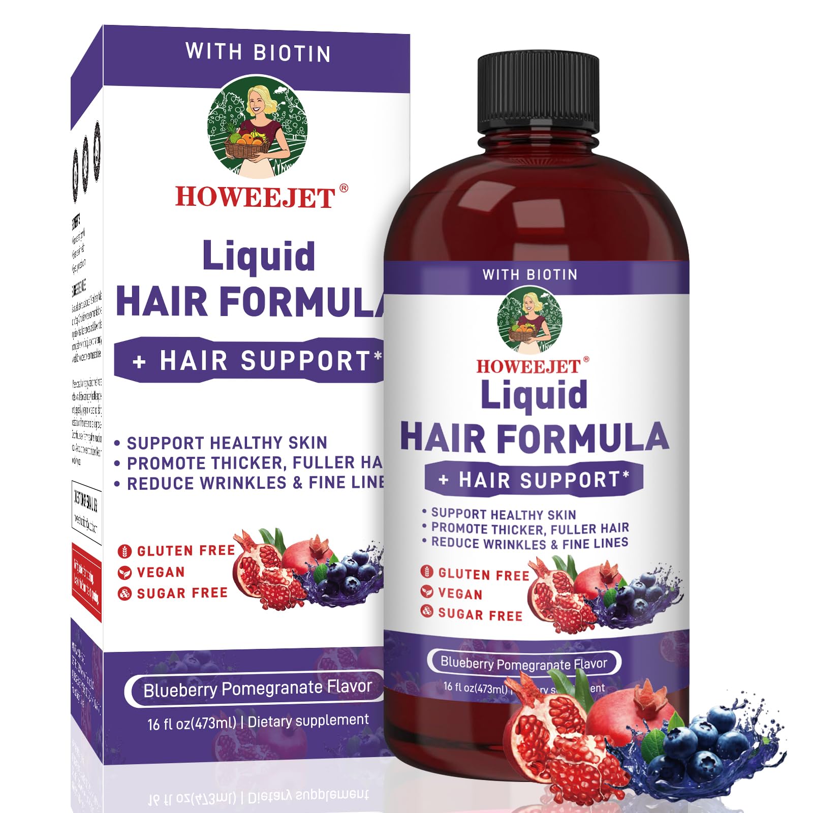 HOWEEJET Liquid Multivitamin bottle front view