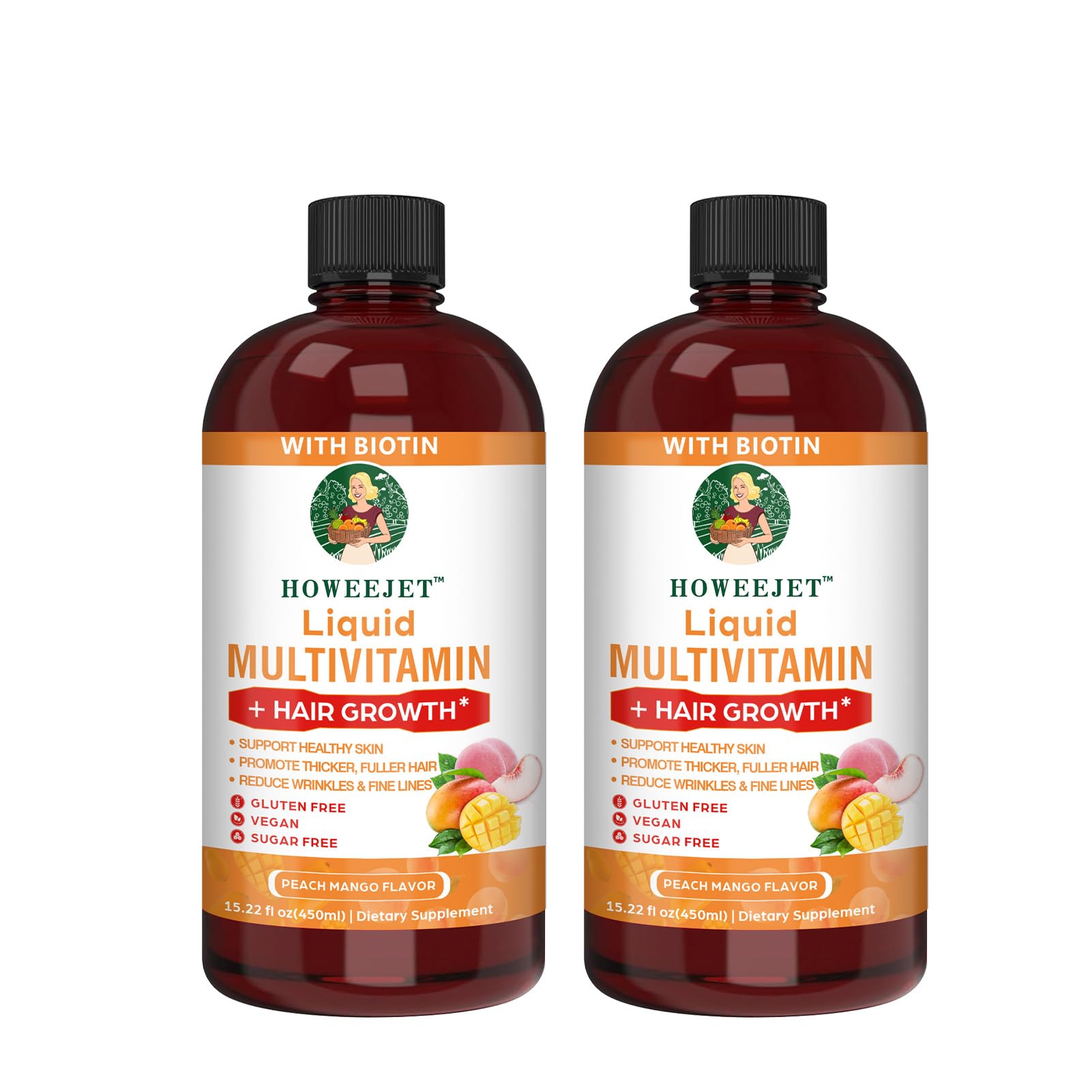 HOWEEJET Multivitamin Liquid Supplement bottle front view