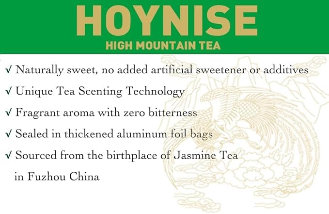 HOYNISE Jasmine Green Tea 99g nutritional information