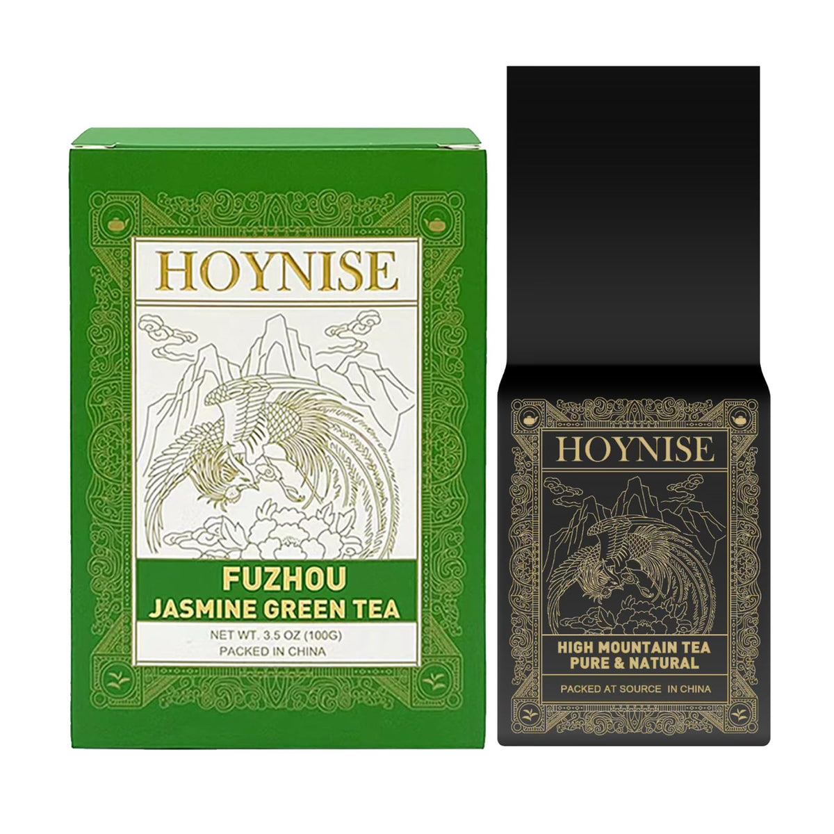 HOYNISE Jasmine Green Tea Loose Leaf 99g front view