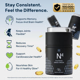HPN N(4) Omega-3 Fish Oil supplement with measuring spoon