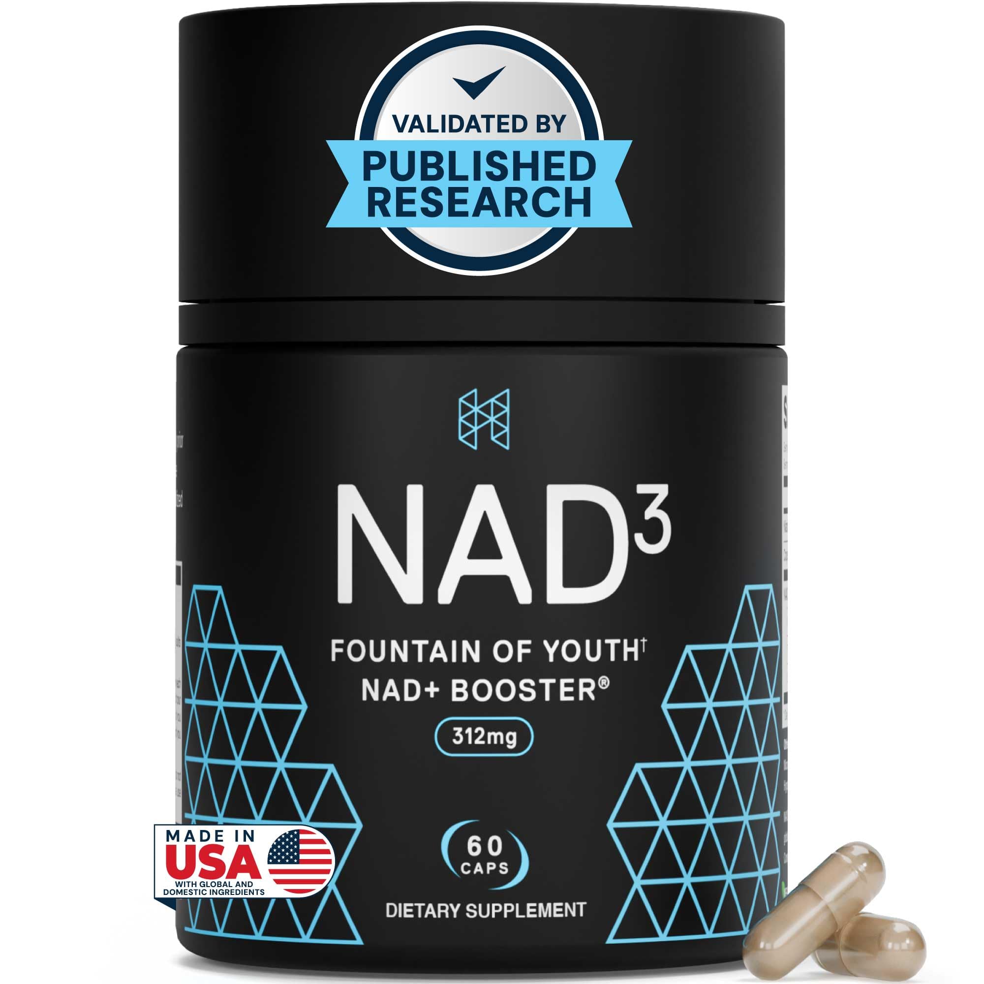 HPN NAD(3) supplement bottle front view