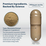 HPN Resveratrol Supplement capsules close-up