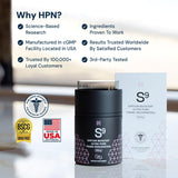 HPN Resveratrol Supplement on a wooden table