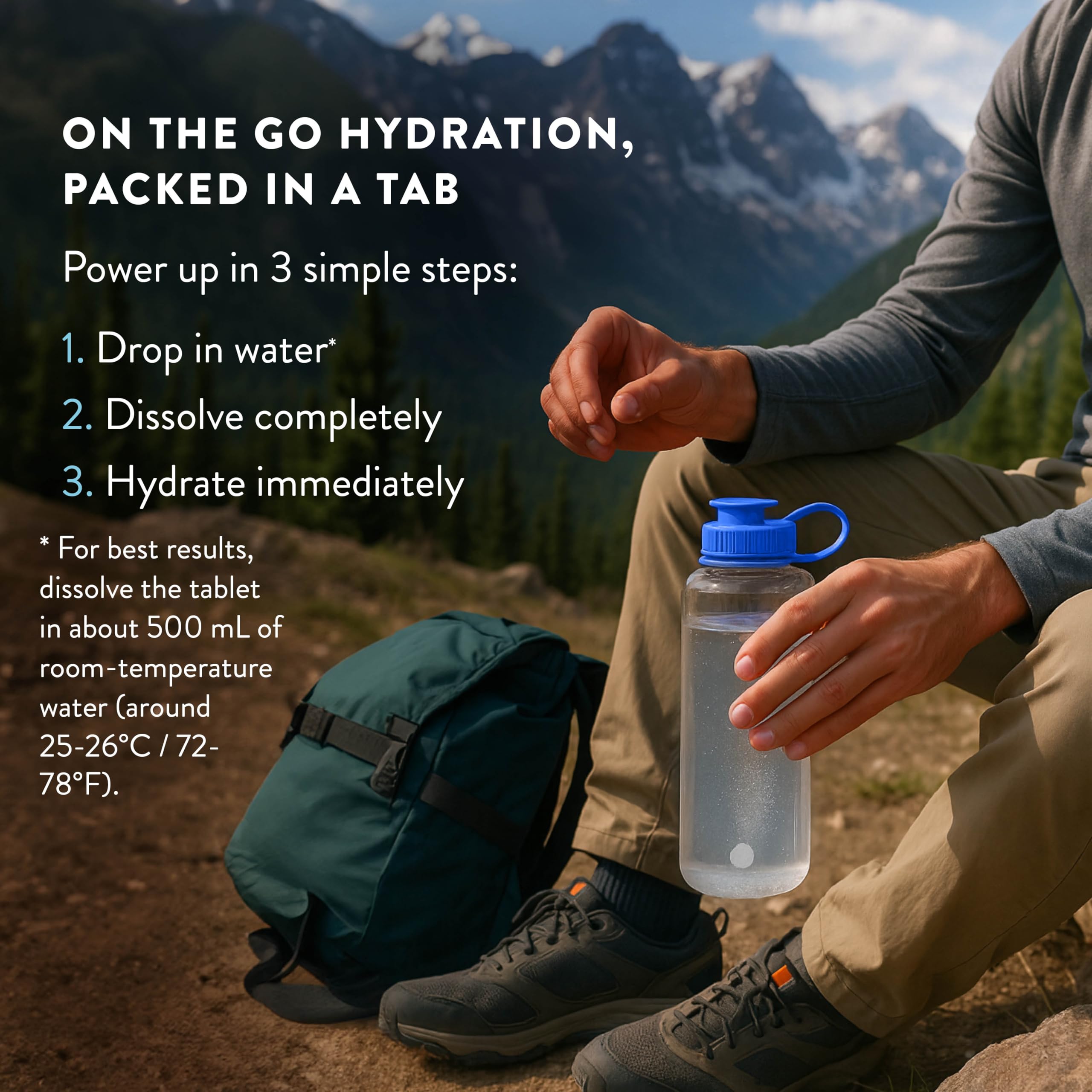 HTWO Molecular Hydrogen Tablets on a gym bag