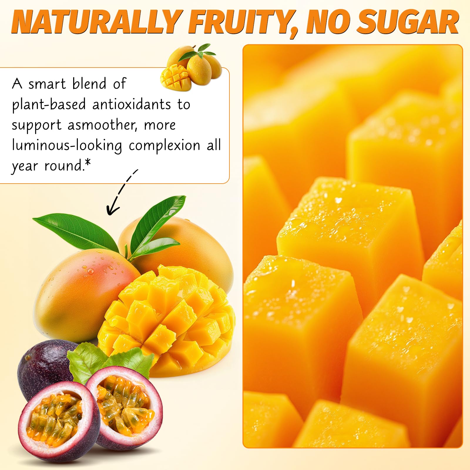HuaangMaox Astaxanthin Tanning Gummies nutritional information