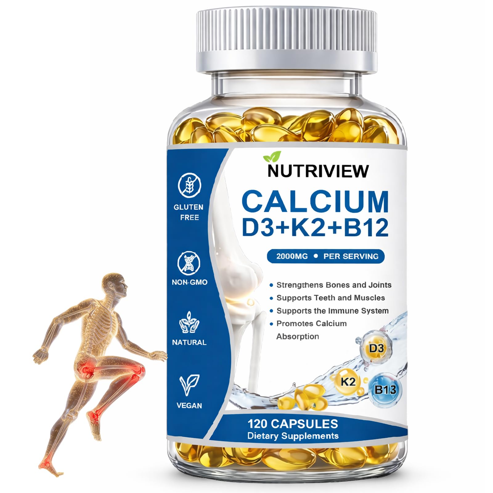 Huatsing Calcium Citrate Capsules 2000mg front view