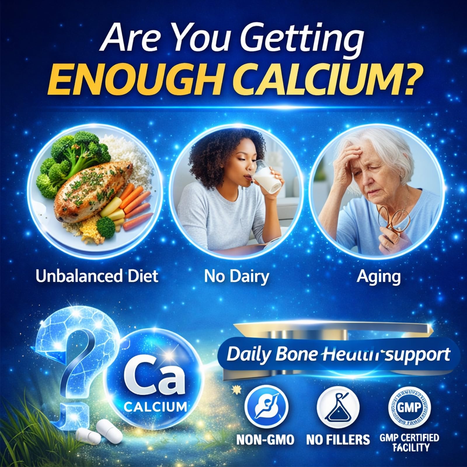 Huatsing Calcium Citrate Capsules 2000mg opened bottle