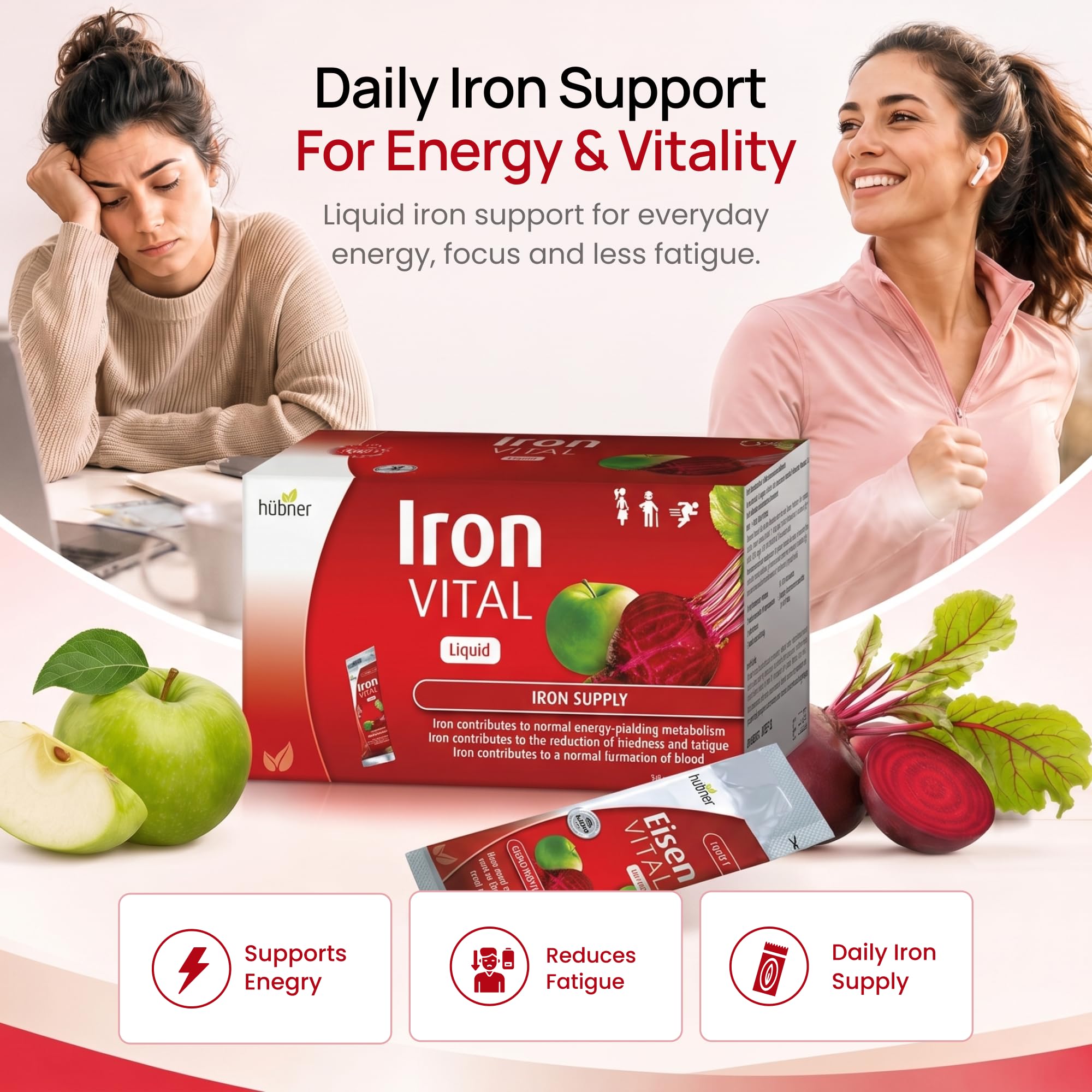 hübner Liquid Iron Supplement 281g packaging