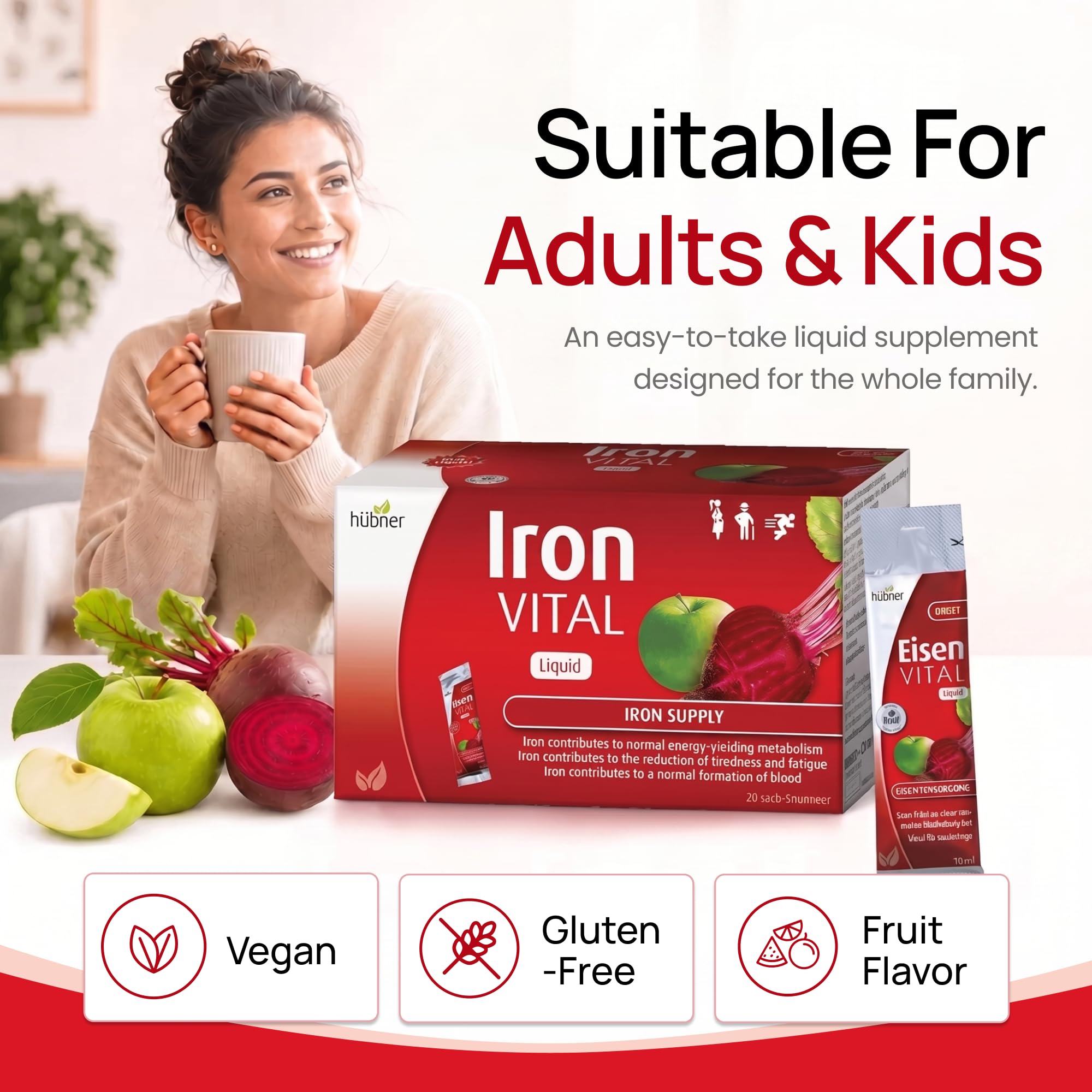hübner Liquid Iron Supplement ingredients list