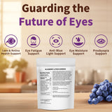 Hudetex Blueberry Lutein Gummies individual gummy close-up