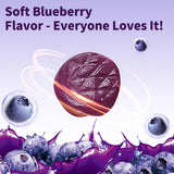Hudetex Blueberry Lutein Gummies on a wooden table