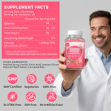 Hudetex Calcium Gummies 1200mg on a kitchen counter