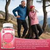 Hudetex Calcium Gummies 1200mg on a wooden table