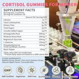 Hudetex Cortisol Supplement Gummies for Women nutritional information label