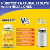 Hudetex Zeolite Gummy Supplement gummies in a bowl