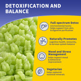 Hudetex Zeolite Gummy Supplement showing natural apple flavour