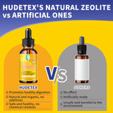 Hudetex Zeolite Liquid Multimineral Supplement back view with ingredient list