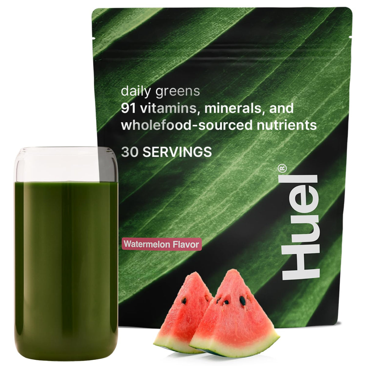 Huel Daily Greens 281g packaging front view