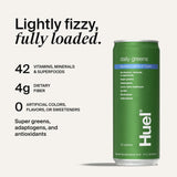 Huel Daily Greens 386g back view with nutritional information
