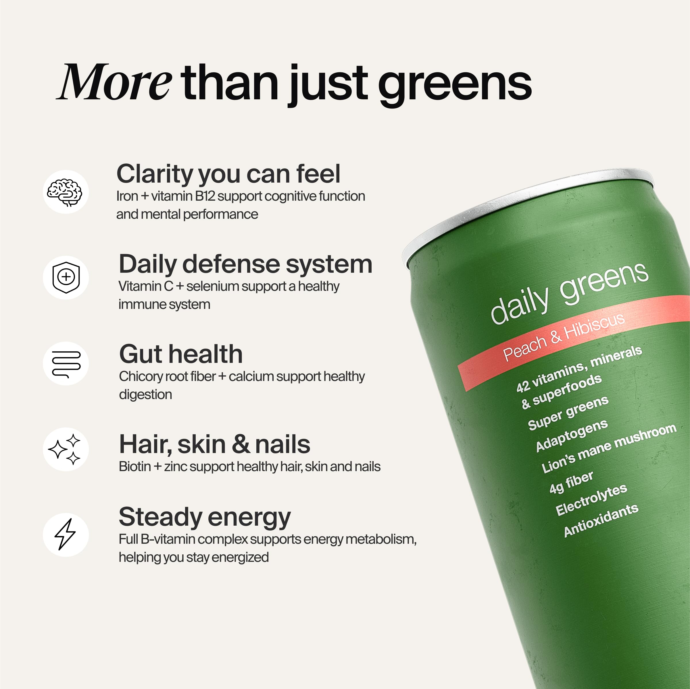 Huel Daily Greens 386g ingredients list