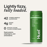 Huel Daily Greens 386g nutritional supplement side view