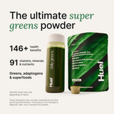 Huel Daily Greens packaging with nutritional information