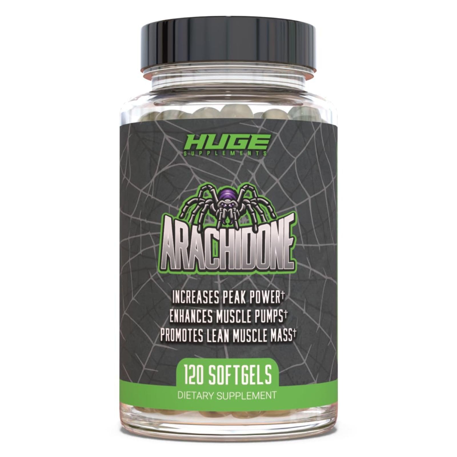 Huge Supplements Arachidone 1500mg Arachidonic Acid front view