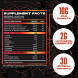 Huge Supplements EAA Powder mixed in a shaker bottle