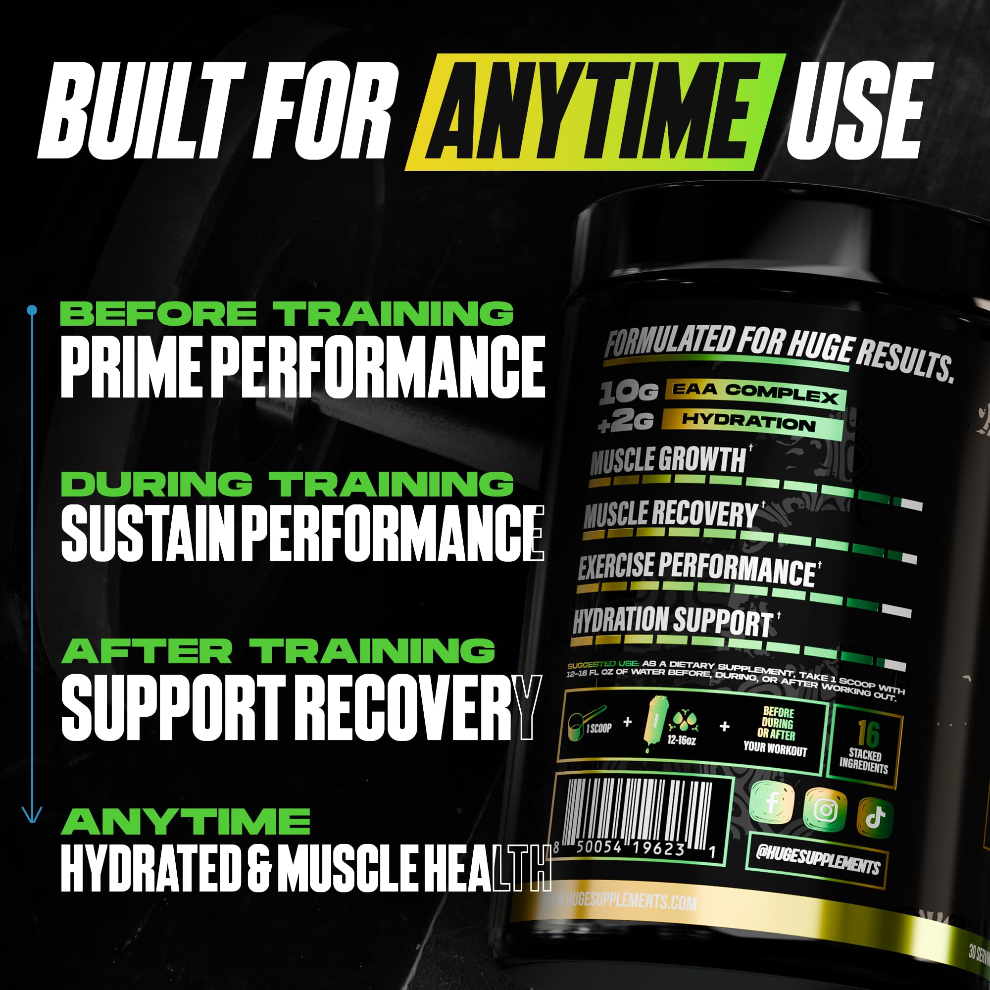 Huge Supplements EAA Supplement ingredients list