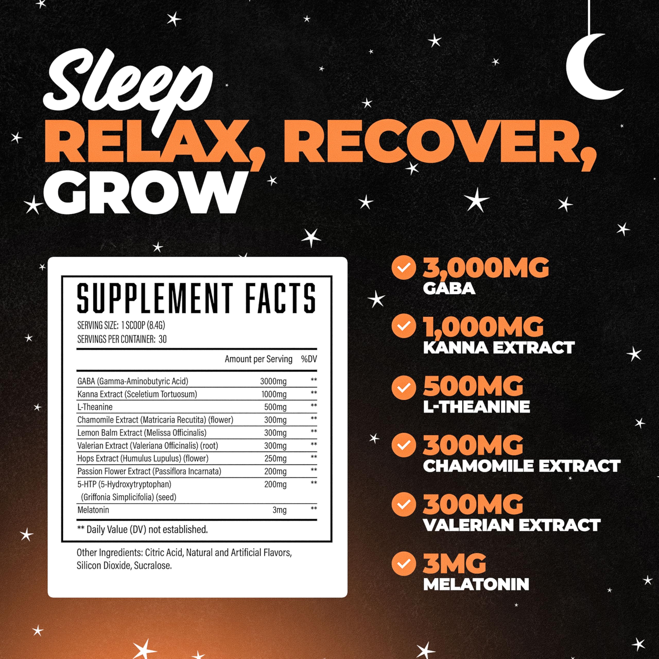 Huge Supplements Hibernate Sleep Supplement 304g side view