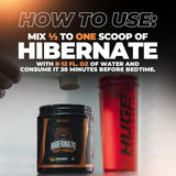 Huge Supplements Hibernate Sleep Supplement 304g with a glass of water