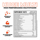 Huge Supplements Multi-Vitamin for Men back view packaging
