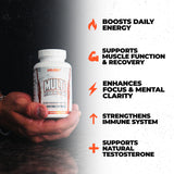 Huge Supplements Multi-Vitamin for Men side view showing ingredients
