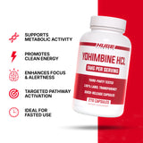 Huge Supplements Yohimbine HCl 5mg Capsules close-up of capsules
