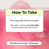 HUM Appetite Control Fibre Supplement Powder mixed in a drink