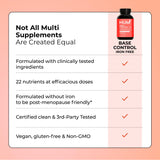 HUM Base Control Daily Women's Multivitamin bottle open