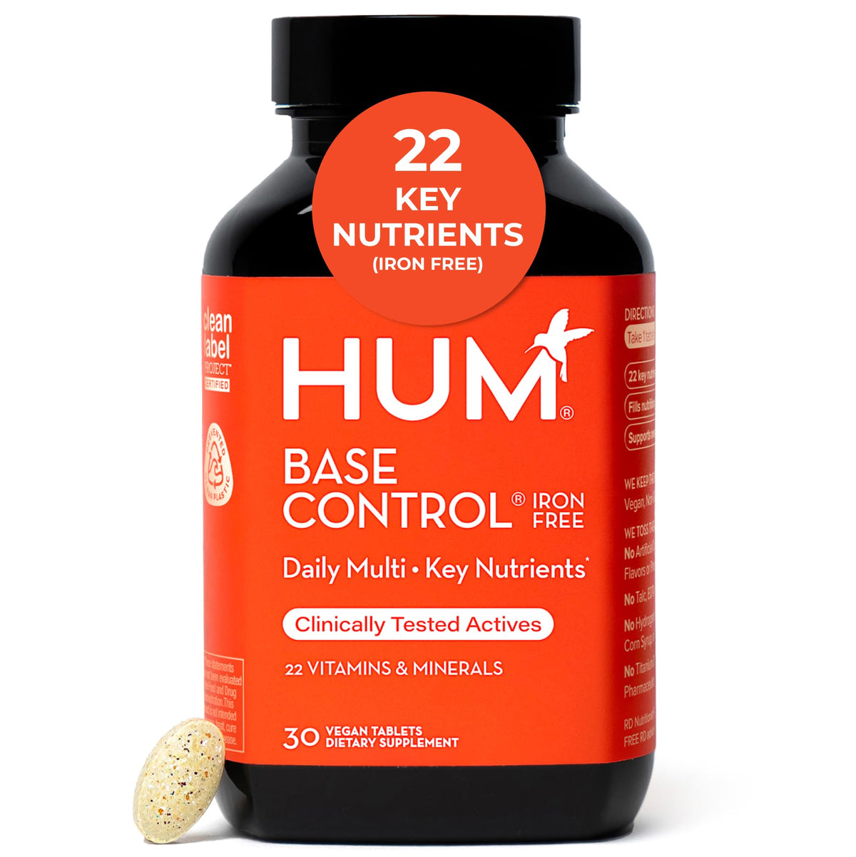 HUM Base Control Daily Women's Multivitamin front view