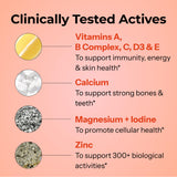HUM Base Control Daily Women's Multivitamin tablet close-up