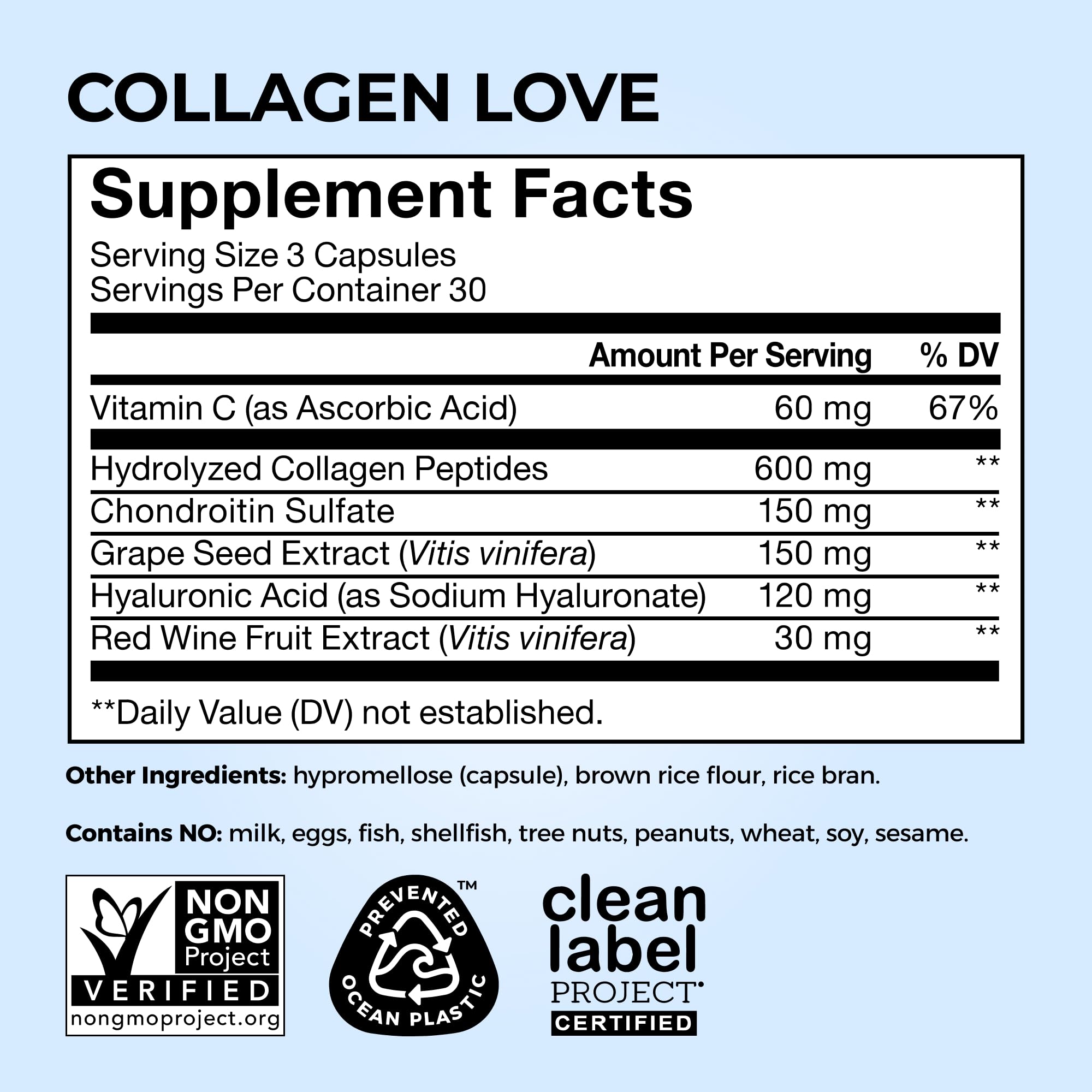 HUM Collagen Love Skin Supplement in hand